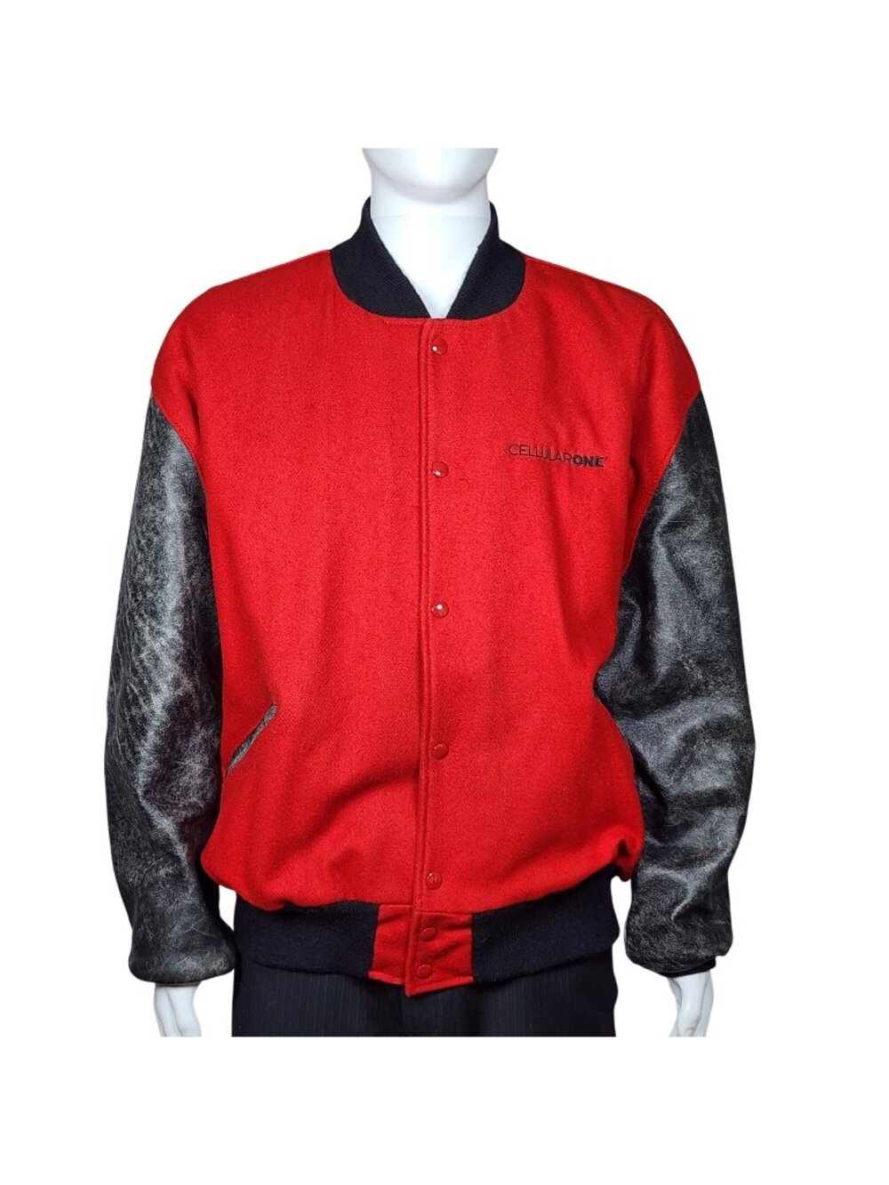 Vintage DeLong Cellular One Varsity Jacket, Men's 2XL